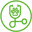 Icon zur Allgemeinen Untersuchung aus dem Leistungsspektrums der Tierarztpraxis Wittrock